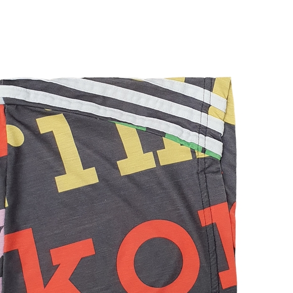 Adidas Marimekko Oversized T Shirt Top XS Black Multi Spell Out - Picture 5 of 9